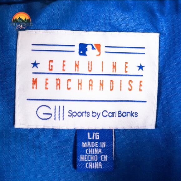 Chicago Cubs Jacket Windbreaker Mens Large Blue G-III Sports Lightweight - Picture 6 of 10